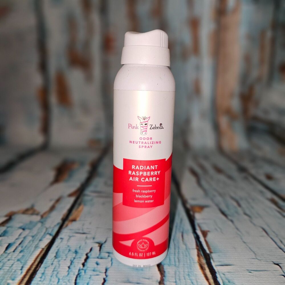 Pink Zebra Radiant Raspberry Air Care+ Odor Neutralizing Spray NEW 4.5 oz